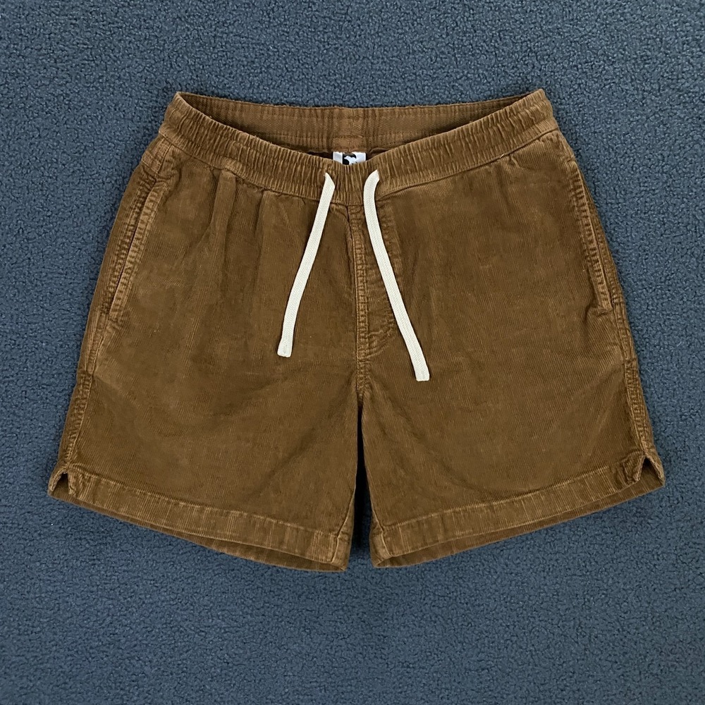 Bearbottom Corduroy Shorts Mens Medium 5.5" Inseam Elastic Waist Stretch Chino